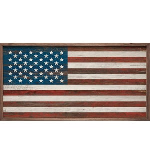American Flag Whitewash